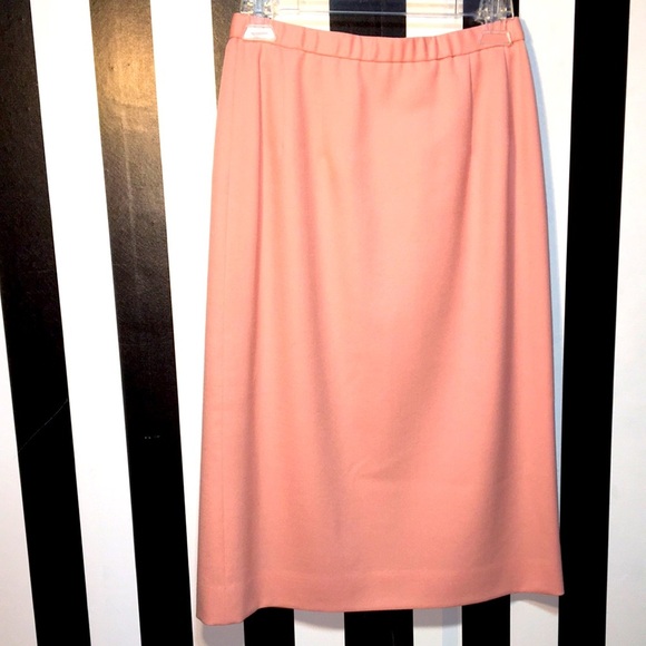Vintage Pale Pink Pendleton 100% Wool Pencil Skirt Size XS Woman’s Pin-Up Vibes - Picture 4 of 10